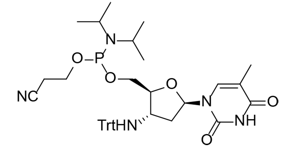 3'NH-Tr-2',3' ddT-5'-CE Phosphoramidite